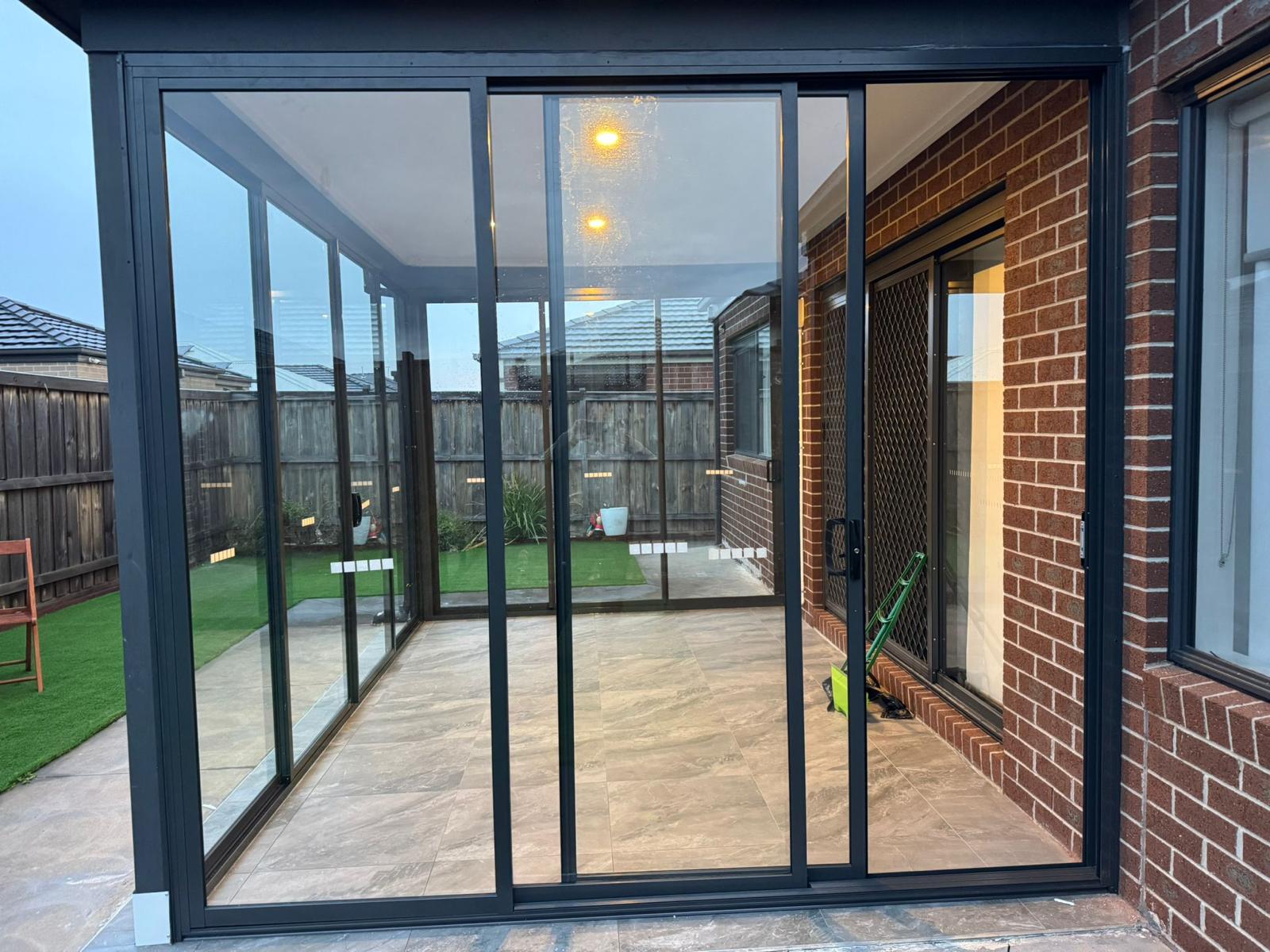 New Build Charcoal Sliding Doors
